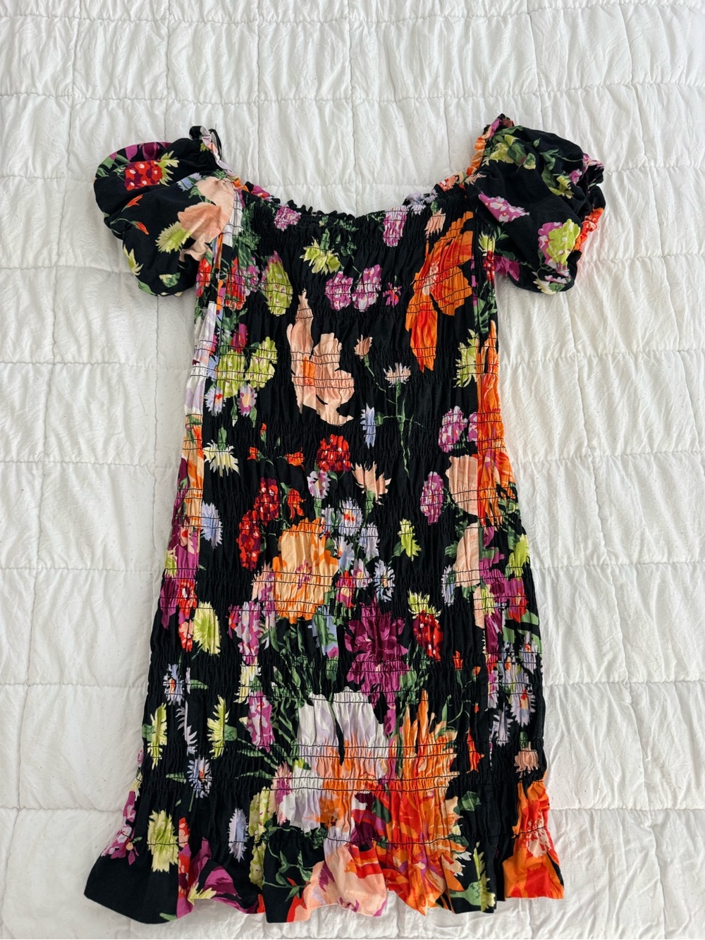 H&M Floral Off-the-Shoulder Dress